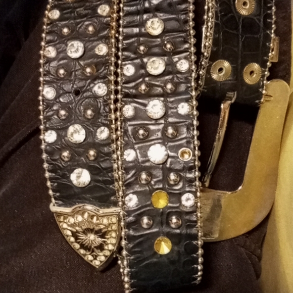 Y2k rhinestone and crystal belt - Picture 2 of 3